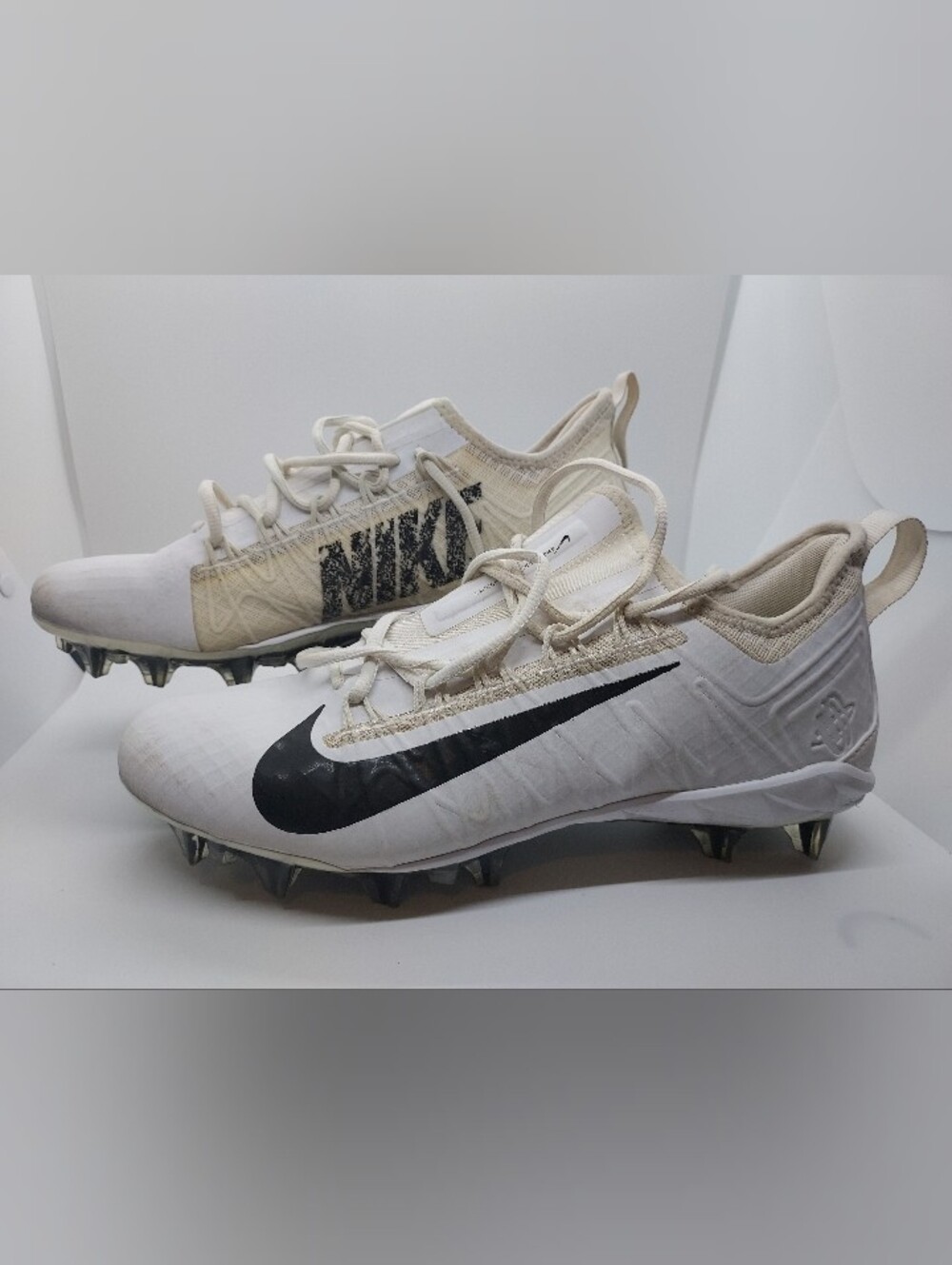 Nike Alpha Huarache 7 Pro LAX White & Black Size 10 Mens Cleats